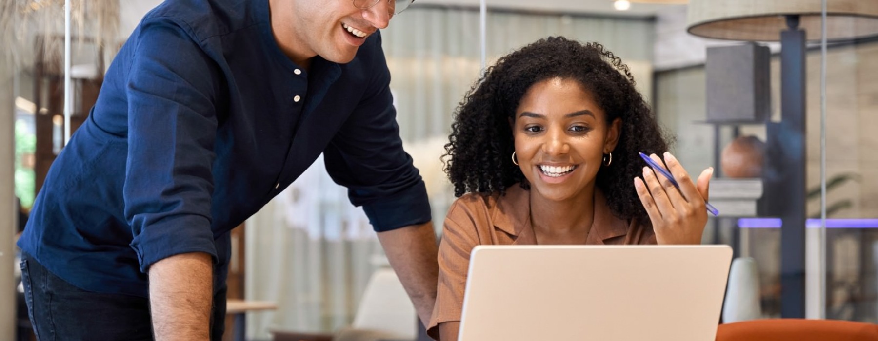 woman on a laptop