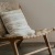 a chair with a pillow