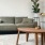 a living room with a couch and a coffee table